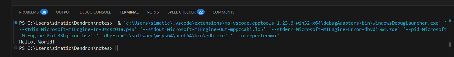Bouton “Run and Debug”