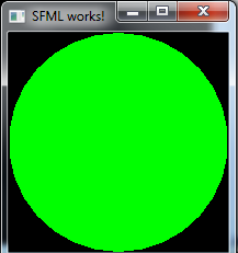 Fenêtre SFML works!